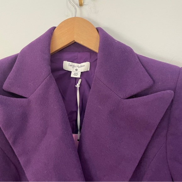 NWT Sergio Hudson x Target Purple Tailored Long Overcoat - Picture 7 of 7